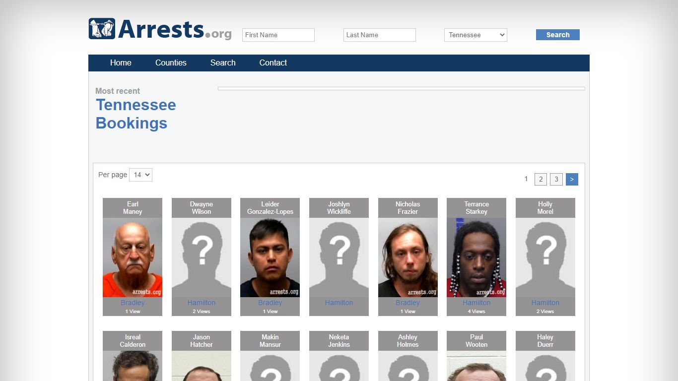 Tennessee Arrests and Inmate Search